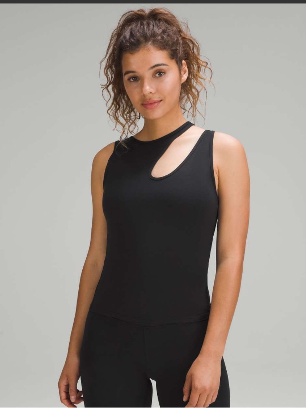 lululemon athletica Cut-Out Yoga Tank Top - Gray
